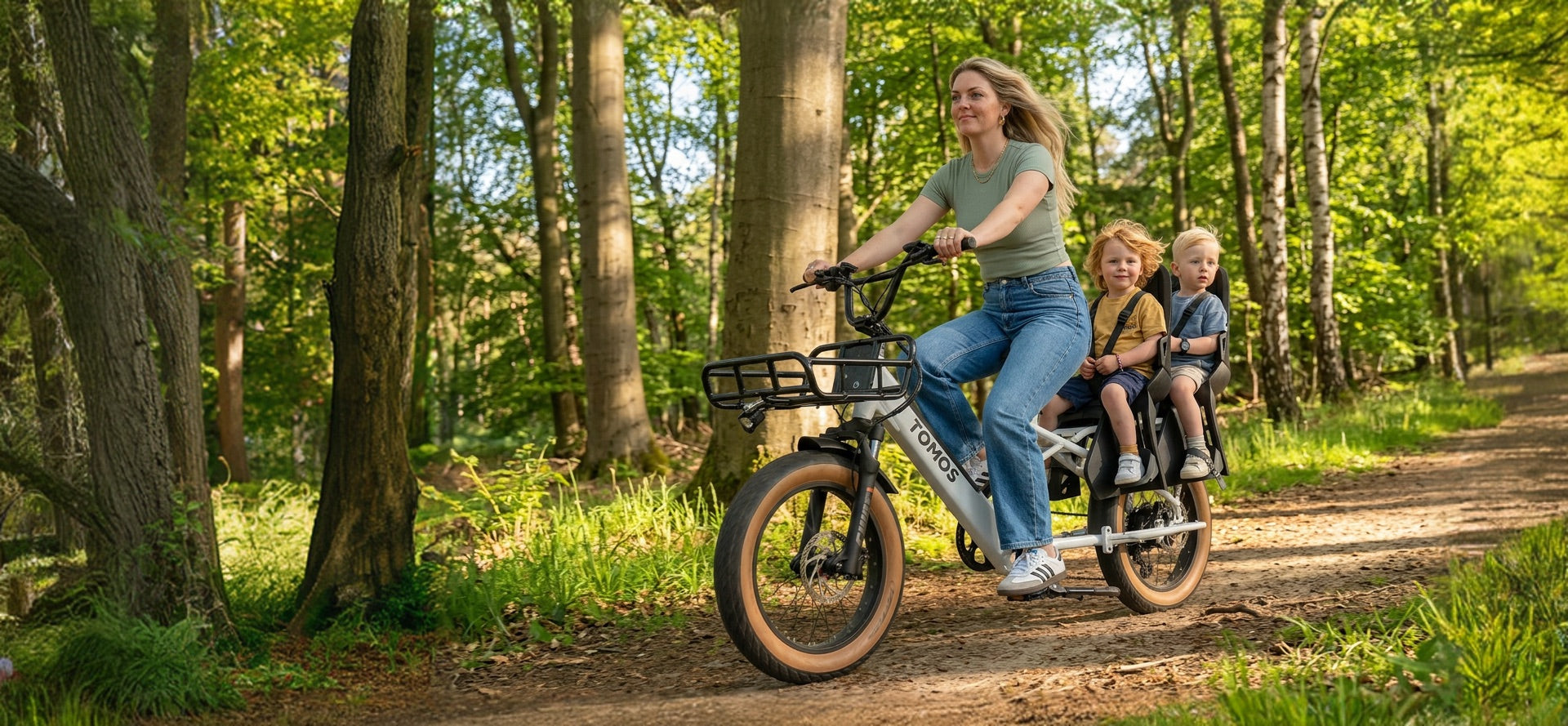Eén fiets voor jou én de kids.